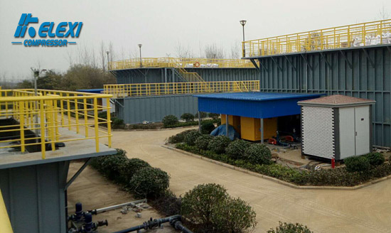 武汉污水处理项目曝气用螺杆鼓风机使用现场远景2