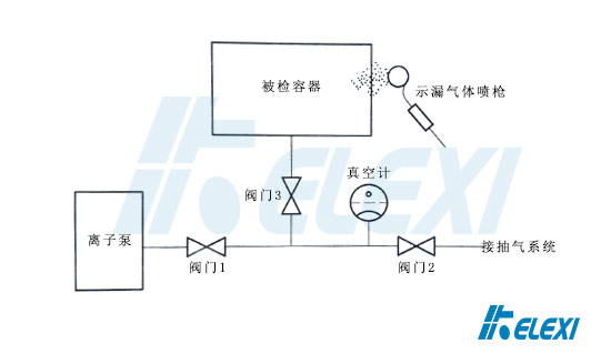 离子泵检漏法